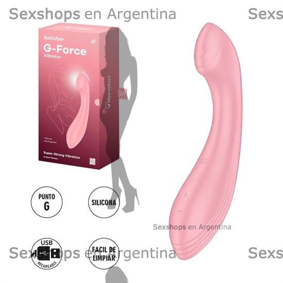 G-Force pink estimulador de punto G con carga USB